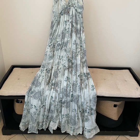 Cotton Maxi Dress with tie back detail - Picture 2 of 6